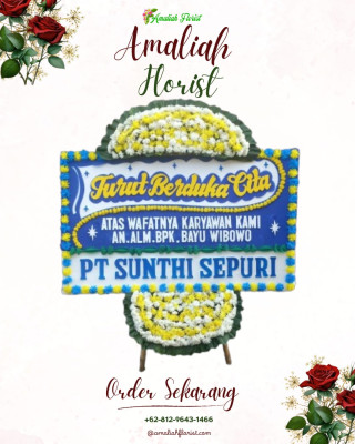 Papan Bunga Duka di Karusen Janang