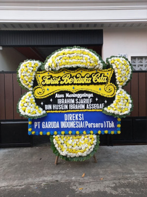 Papan Bunga Duka di Karusen Janang